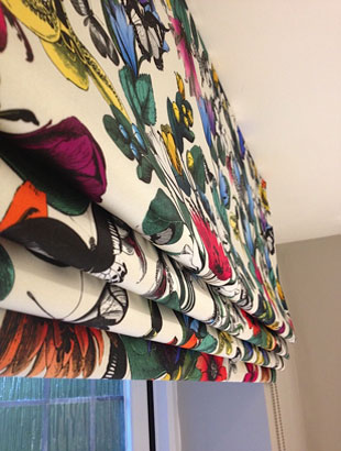 Roman Blinds made by Stuart of Warwick