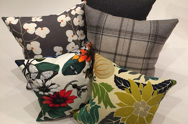 Cushions amde by Stuart of Warwick